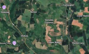 The south Shropshire countryside near Craven Arms. Picture: Google Maps