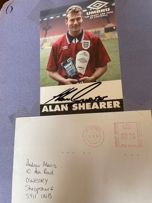 One of the prized responses – a signed picture of the Premier League's greatest every goalscorer came from Blackburn