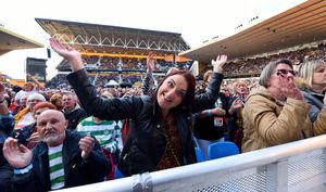 Fans enjoy the gig as Sir Rod Stewart performs at Molineux. Picture: Tim Thursfield