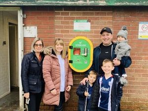 Supporting image for story: Man whose dad died after heart attack at work site raises money for play area defibrillator