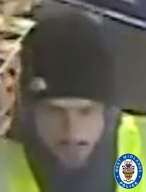 This CCTV image has been released of the man West Midlands Police said it wanted to speak to. Photo: West Midlands Police