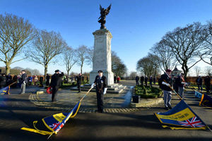 The British Legion during the silence