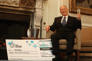 Vic Eden and his £1m cheque