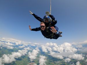 Supporting image for story: Watch fearless Telford teen jump out of a plane to raise cash for school that 'brought the best out of him'