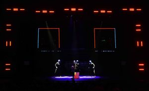 Blue Man Group at Birmingham's ICC. Pic: Jas Sansi