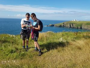 The pair regularly enjoyed walks together