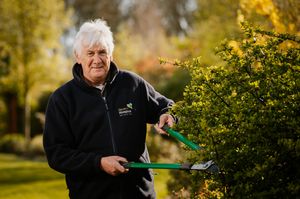 Seven Hospice head gardener Tony Comley is retiring.