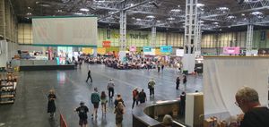 The halls at the NEC are enormous, which gave a lot of space for people to walk into