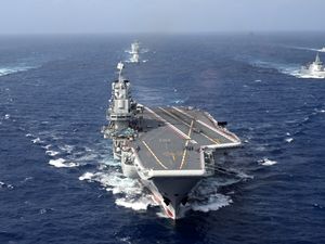 Supporting image for story: Satellite images show China working on nuclear propulsion for aircraft carrier