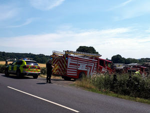Supporting image for story: Elderly woman taken to hospital after crash with tractor near Bridgnorth 