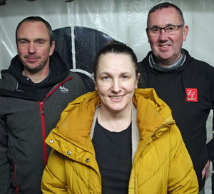Picture (left to right): Jamie Smith, director Loopfest, Lisa Bloice, volunteer and core member of organising team, and Adrian Woodvine, first time volunteer in 2026.