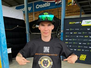 Supporting image for story: World speedway stars back new Wolves Save Our Speedway t-shirts at Croatia GP