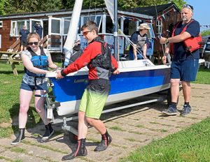 Families joined in the fun in the sun