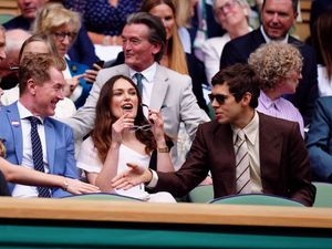 Supporting image for story: Keira Knightley and husband James Righton among crowd on day 10 of Wimbledon