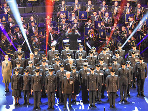 Supporting image for story: RAF bands fly into Birmingham for evening of music