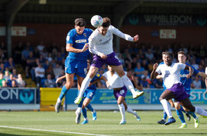 Shrewsbury Town up against AFC Wimbledon last season (AMA)