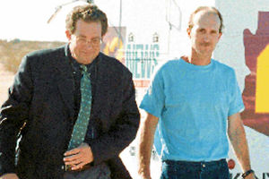 Ray Krone walks free with attourney Christopher J Plaud