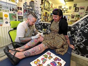 Supporting image for story: Ink-credible Telford artists in charity 24-hour tattoo-a-thon