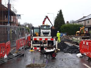 Supporting image for story: Work begins on replacing water main in Tipton