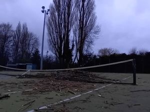 Supporting image for story: Wolverhampton tennis club damaged by fallen tree