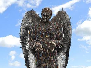 Supporting image for story: Shropshire's Knife Angel fourth plinth petition gathers pace