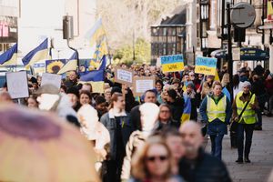 The march in Shrewsbury