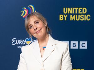 Supporting image for story: Mel Giedroyc appears as ‘butter-churning Polish milkmaid’ in Eurovision skit