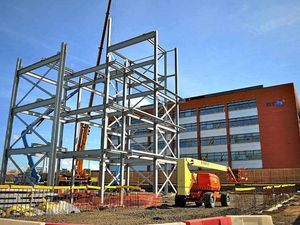 Supporting image for story: Steel skeleton rises for West Brom HQ