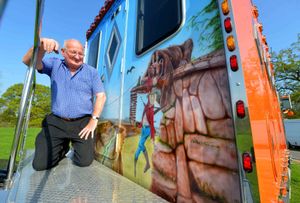 Mervyn Gibbins from Gloucester with a 1997 Kenworth W900L from USA
