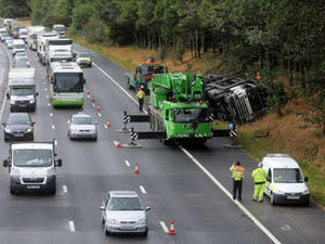 Supporting image for story: Collision causes delays on the M6
