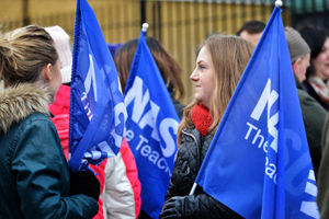 Staff on the picket line
