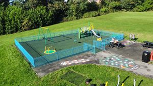 The newly refurbished play area in Cradley