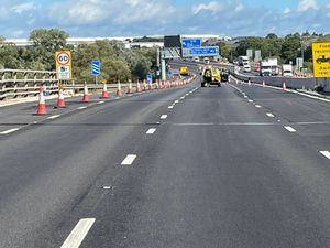 Supporting image for story: Two injured after crash involved a lorry and two cars closed M6