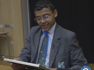 Supporting image for story: WATCH: Teen surprised with police award for helping seriously injured boy after crash