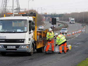 Supporting image for story: Repairs begins on problem potholes
