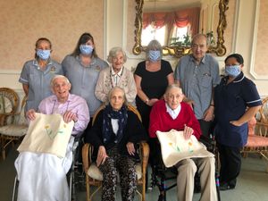 Supporting image for story: Daisy badges and bags brightening spirits at care home near Market Drayton