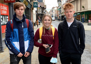 College friends Fin Singleton, Shannon Slaymaker-McBride and Perry Jolly