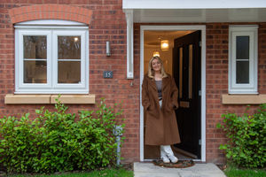 Laura Rich was the first person to complete on a property at the Heritage Walk development, which is overseen by an award-winning site manager.