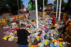 Tributes at Molineux stadium, home of Wolverhampton Wanderers, in memory of Diogo Jota who has died at the age of 28. The club, as well as fans and football as a whole, are in mourning after the 28-year-old Portugal international and his brother Andre Silva were killed in a car crash in Spain on July 3. Tributes continue to grow, surrounding the Billy Wright statue.