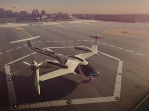 Supporting image for story: Uber is working with Nasa to build and test flying cars