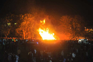 Bonfire night at Victoria Park in Stafford