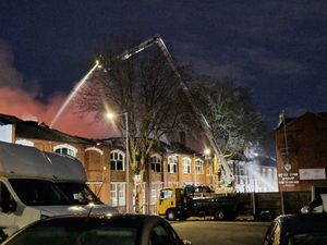 Supporting image for story: 'It's hellish - I've never seen anything like it': Residents talk of scene as 'significant' Upper Villiers Street factory blaze lights up Wolverhampton's skyline