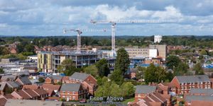 The progress on the Royal Shrewsbury Hospital Work can be seen in images from 'From Above Drone Photography'.