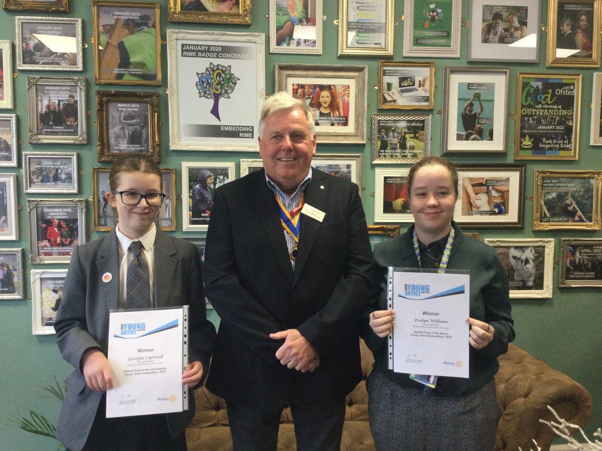 Rotary Club of Cannock celebrate young talented artists