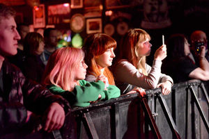 Fans watch the bands