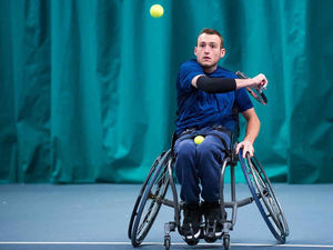 Supporting image for story: Ace wheelchair tennis star Scott Smith nets a fine hat-trick