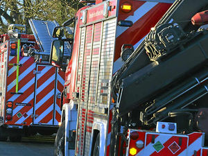 Supporting image for story: Tractors explode in fire near Shrewsbury