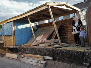 Supporting image for story: Couple fear garden in danger of collapsing