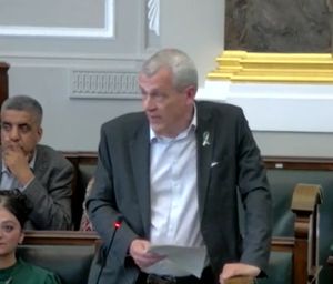 Birmingham Liberal Democrat councillor Roger Harmer at a full council meeting on June 17, 2025. Taken from webcast.