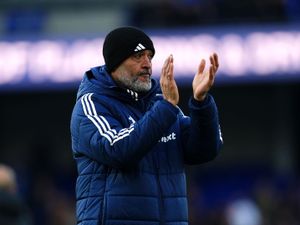 Nottingham Forest manager Nuno Espirito Santo applauds the fans following his side's win at Ipswich